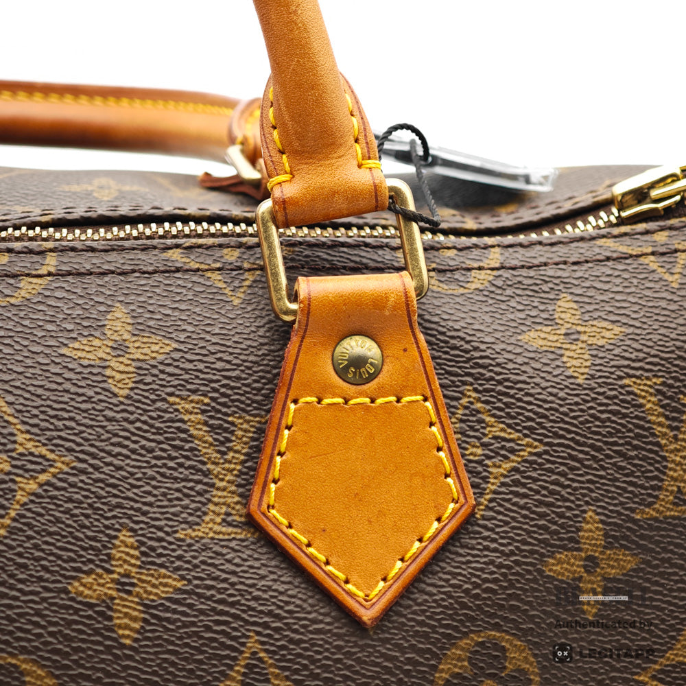 LOUIS VUITTON Speedy 35 Monogram Canvas Brown Hand Bag M41107 【ImportFeeFREE】