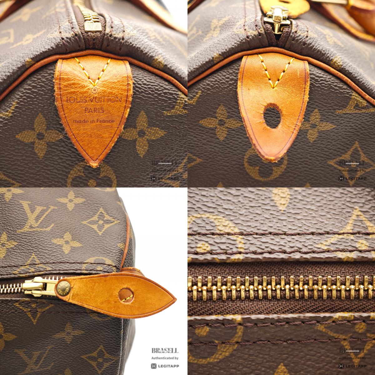 LOUIS VUITTON Speedy 35 Monogram Canvas Brown Hand Bag M41107 【ImportFeeFREE】